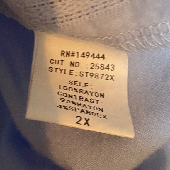 Siren Lily sleeveless Top Women Size 2X Summer Coastal - Picture 7 of 8